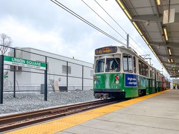 Greenline extension station and train